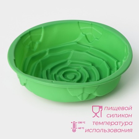 Baking uniform "Rose", silicone, 21 × 9 cm, color mix-1