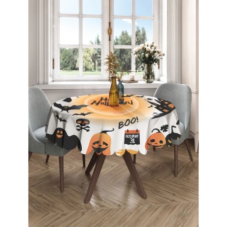 The tablecloth "Fun Halloween", Round, Saten, D = 150 cm-2