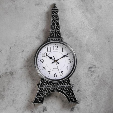 Wall clock, series: interior, "rivoli", discrete move, 21 x 47 cm