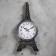Wall clock, series: interior, "rivoli", discrete move, 21 x 47 cm