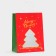 Gift package with the "Christmas tree" window 26 x 35 x 16 cm, red