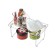 Barkly kitchen shelf, folding, silver