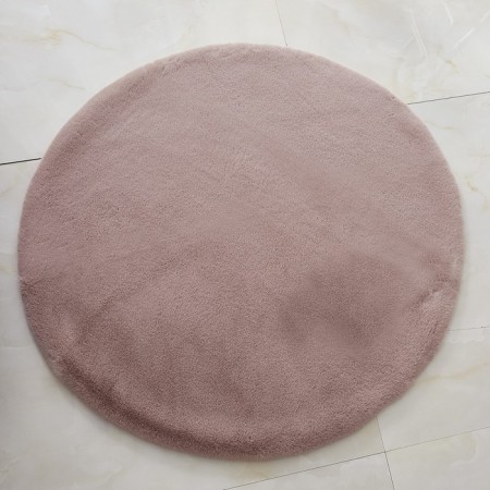 Plush mat Sofi de Marko, size 150x150 cm, color ash rose-1