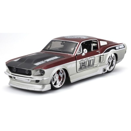 MASTO Die-Cast Harley-Davidson 1967 Ford Mustang GT, 1:24, Black-Orange color
