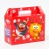 New Year. Gift box New Year's casket simple "Smeshariki" license 23 x 10 x 16.5 cm (+4.5 cm).