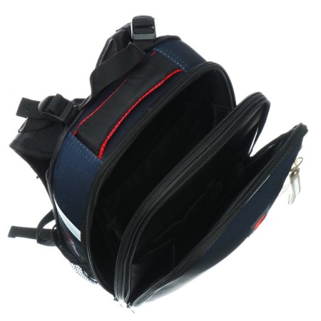 School backpack 38 x 30 x 16 cm, ergonomic back, Stavia "Cosmonaut", black-7