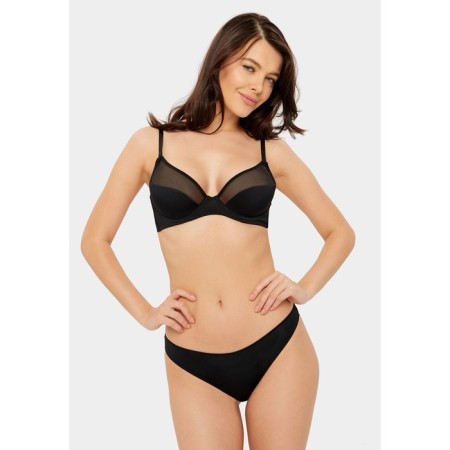 Women's bra lotus, size 75c, black color-2