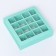 Box for sweets, 16 pcs, mint, 17.7 x 17.7 x 3.8 cm