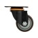 Furniture wheel Cappio d = 75, on the site, rotary, TPR coating