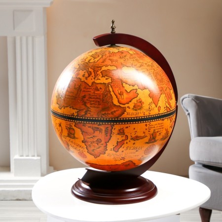 Globe Bar decorative "Vintage map" 46x41x56.5 cm-3