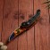 Wooden souvenir "Automatic folding knife" multi -colored
