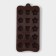 Form for chocolate “Polyana”, silicone, 20.5 × 10.5 × 1.5 cm, 15 cells (2.3 × 2.3 cm), brown color