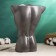 Kashpo - Vase "Men" gray with bronze, 28 cm