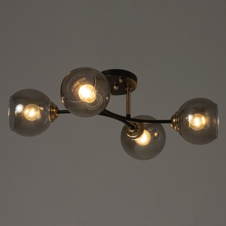 Brianna chandelier 4he27 40W black and gold 56x40x27 cm Bayerlux-2