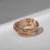 Ring "Trend" threads, color gold, dimensionless