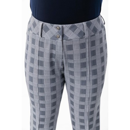 Female trousers, size 54, gray color-2