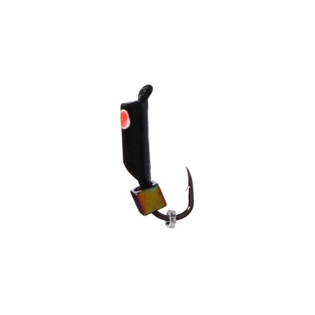 Mormyshka column black, red eye + chameleon cube, weight 0.35 g-1