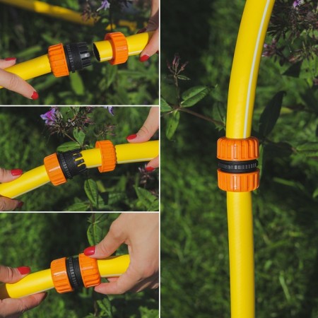 The coupling is connected, for hoses 3/4 "(19 mm), a tsan compound, pp-plate, color mix, Greengo-4