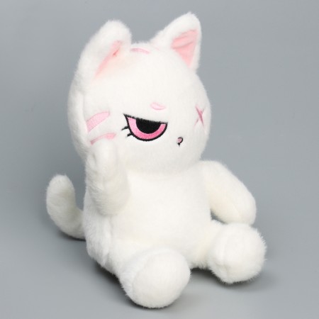 Soft toy "cat", 20 cm, white color-1