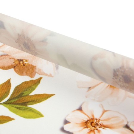 Curtain-rod 65x160 cm "Blooming apple tree", beige color-1
