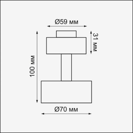 Corps KST, 1x50W GU10, black color-1