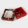 New Year. Box for 4 sweets "New Year tree", 12.6 x 12.6 x 3.7, confectionery packaging