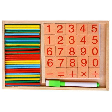 A set for studying an account, sticks, dies, a board and a marker in a set-1