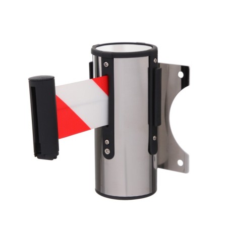 Wall block with exhaust ribbon-180cm, red, white, height-13.5cm, width 11cm