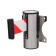Wall block with exhaust ribbon-180cm, red, white, height-13.5cm, width 11cm