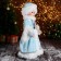 Snow Maiden "In a blue fur coat with beads" moves, 17x40 cm