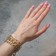 Bracelet "Chain" oval links, multi -tier, color gold, l = 18 cm