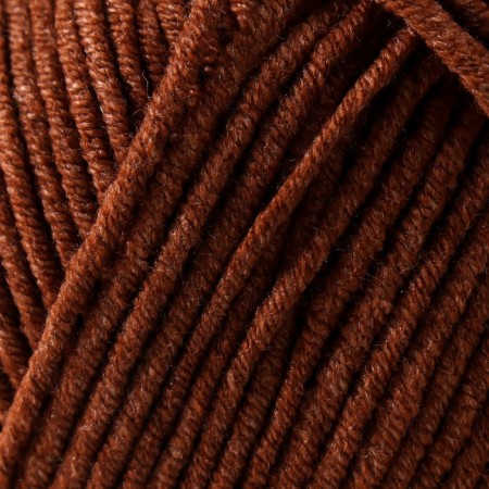 Yarn "Jeans Plus" 55% cotton, 45% acrylic 160m/100g (70 chocolate)-2