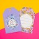 Floristic nameplate "for you", set of 6 pcs., 7 x 5 cm