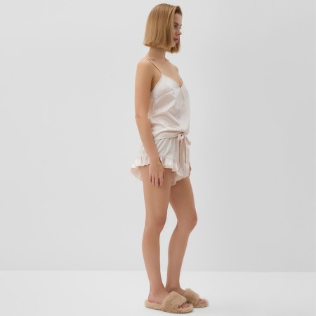 Kit (top, shorts) female minku: Home Collection Milk color, rr 44-2