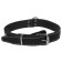 Double leather collar with decoration, ring in the middle, 49-58 x 3 cm, mix