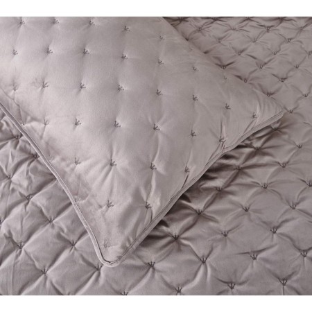Kit: bedspread, pillowcase, size 240x260 cm, 50x70 cm - 2 pcs, silver color-3