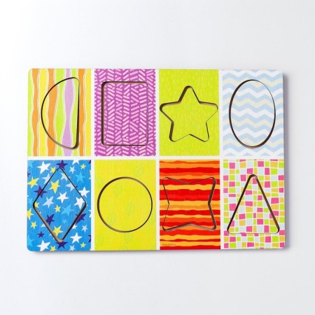 Frame - a liner according to the methodology of Segen “Studying colors and shapes”, a book with classes-4