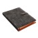 Organizer on the rings, A5 format, 90 sheets, line, with a knife, cover of the leather mix