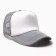 Baseball cap with minaku grid, color light gray, size 56-58