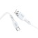 Hoco X65, Type -C cable - USB, 3 A, 1 m, TPE braid, white