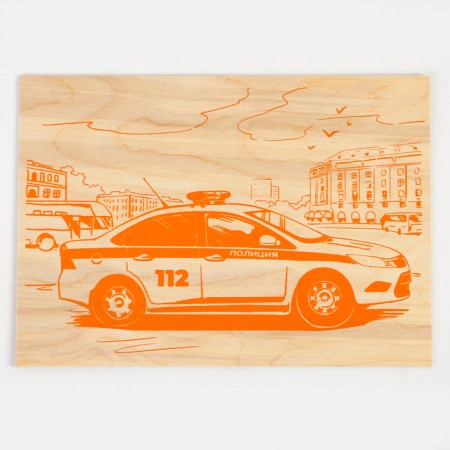 Fundamentals for burning "Police" 30x21 cm-1