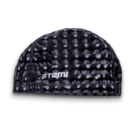 ATEMI PU 200 swimming cap, fabric with polyurethane coating, black 3D color-3
