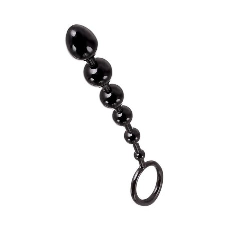 Anal chain Toyfa A-Toys, TPE, Black Color, 19.8 cm-1