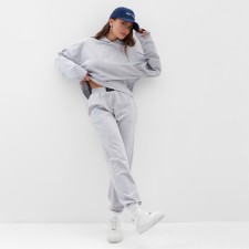 Women's tracksuit (sweatshirt and trousers) mist, size 40-42, color gray
