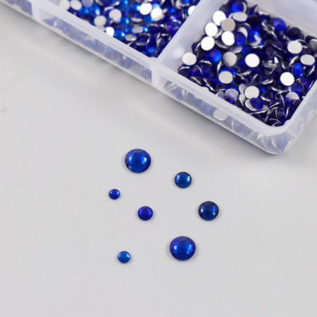 Decor for creativity Glass "Rhinas. Royal-blue" d = 2-4.8 mm nr 1188 pcs 6x8x1.5 cm-2