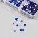 Decor for creativity Glass "Rhinas. Royal-blue" d = 2-4.8 mm nr 1188 pcs 6x8x1.5 cm