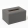 Salvetnitsa made of artificial leather, gray color 10 x 18 x 10 cm