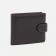 Male purse on the button, brown color