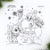 New Year. Letter from Santa Claus with the coloring "Mishutka", 22 x 15.3 cm