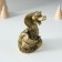 Piglite Polystone "Snake with a tub" Bronze 7x6x10 cm